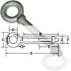 Shoulder Eye Bolts - Galvanized Steel