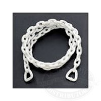 Acco White Polymer Coated Anchor Lead Chain