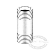 Midland Metal 1 inch Brass Nipple, NPT