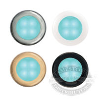 Hella Cyan Slim Line Round LED Courtesy Lamps
