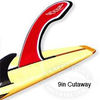Rainbow Wingnut Cutaway Fins