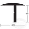 TACO Aluminum Tee Molding Hatch Trim