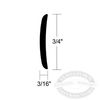 TACO Marine Hollow Back Aluminum Boat Moulding