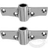 Perko Side Plate Oarlock Sockets, perko oarlock socket plate, zinc oarlock plate