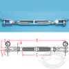 Suncor Chrome Bronze Body Turnbuckle SS Toggle and Toggle