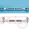 Suncor Chrome Bronze Turnbuckle Jaw and Jaw