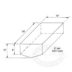 V-shaped Holding Tank
