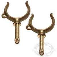 Buck Algonquin Bronze Ribbed Horn Oarlocks  