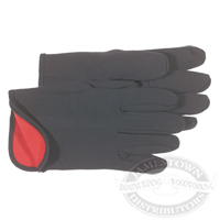 Boss Cotton Red Fleece Lined Jersey Gloves