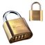 Master Lock 2 inch Brass Combination Padlock
