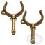 Buck Algonquin Bronze Ribbed Horn Oarlocks  