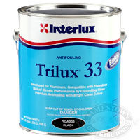 interlux trilux 33 bottom paint, aluminum antifouling paint