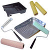 Paint rollers, paint trays, paint roller covers