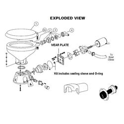 Jabsco 37010 Toilet Wear Plate Kit