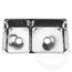 Scandvik 304 S/S Polished Mirror Finished Double Sink