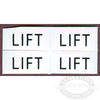 Pressure Sensitive LIFT Labels