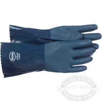 Boss Cotton Lined 14 inch Nitrile Gloves 
