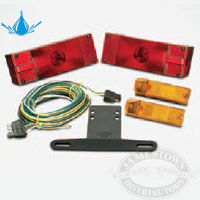 Wesbar - Waterproof - Over 80 - Low Profile Trailer Light and Wire Kit