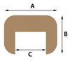 Marine Teak Cap Edge Molding