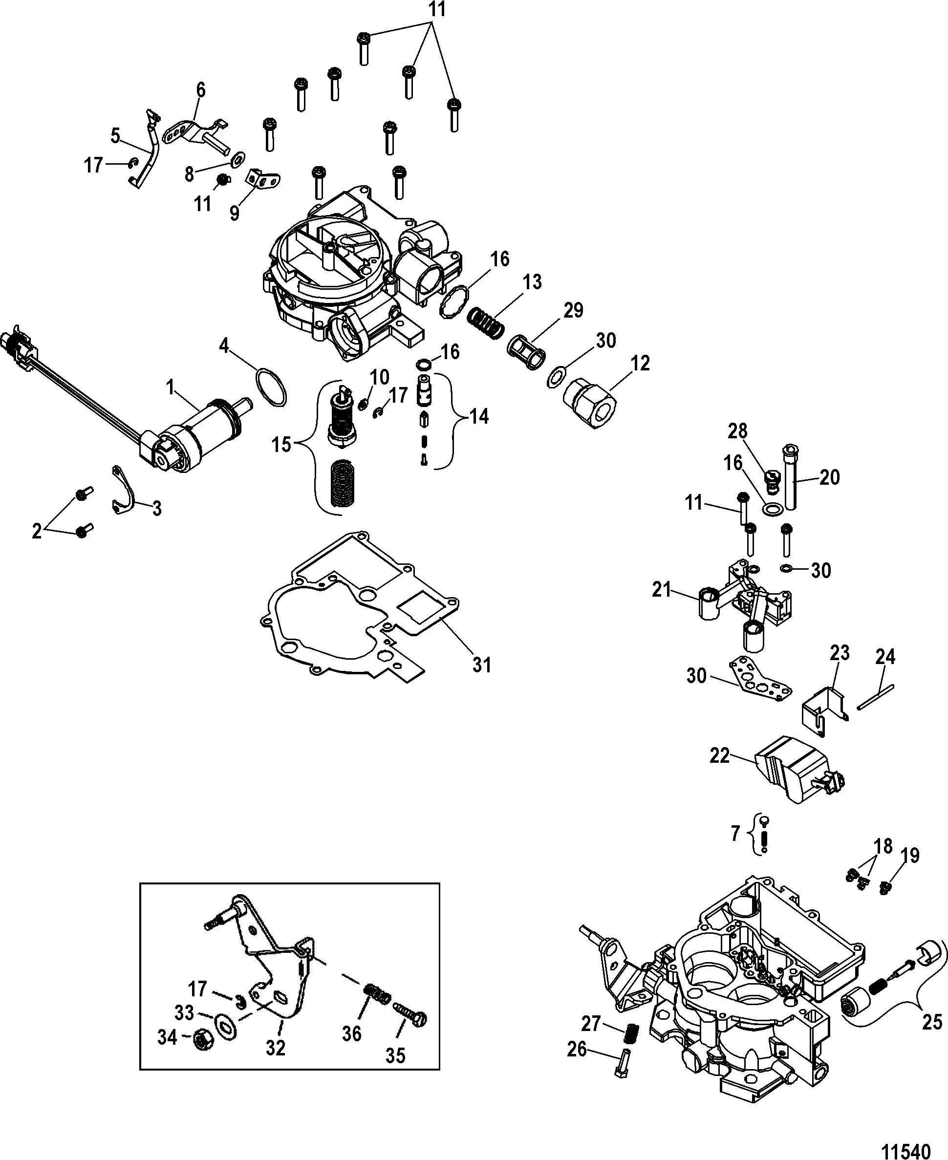 Mercruiser Carburetor Diagram