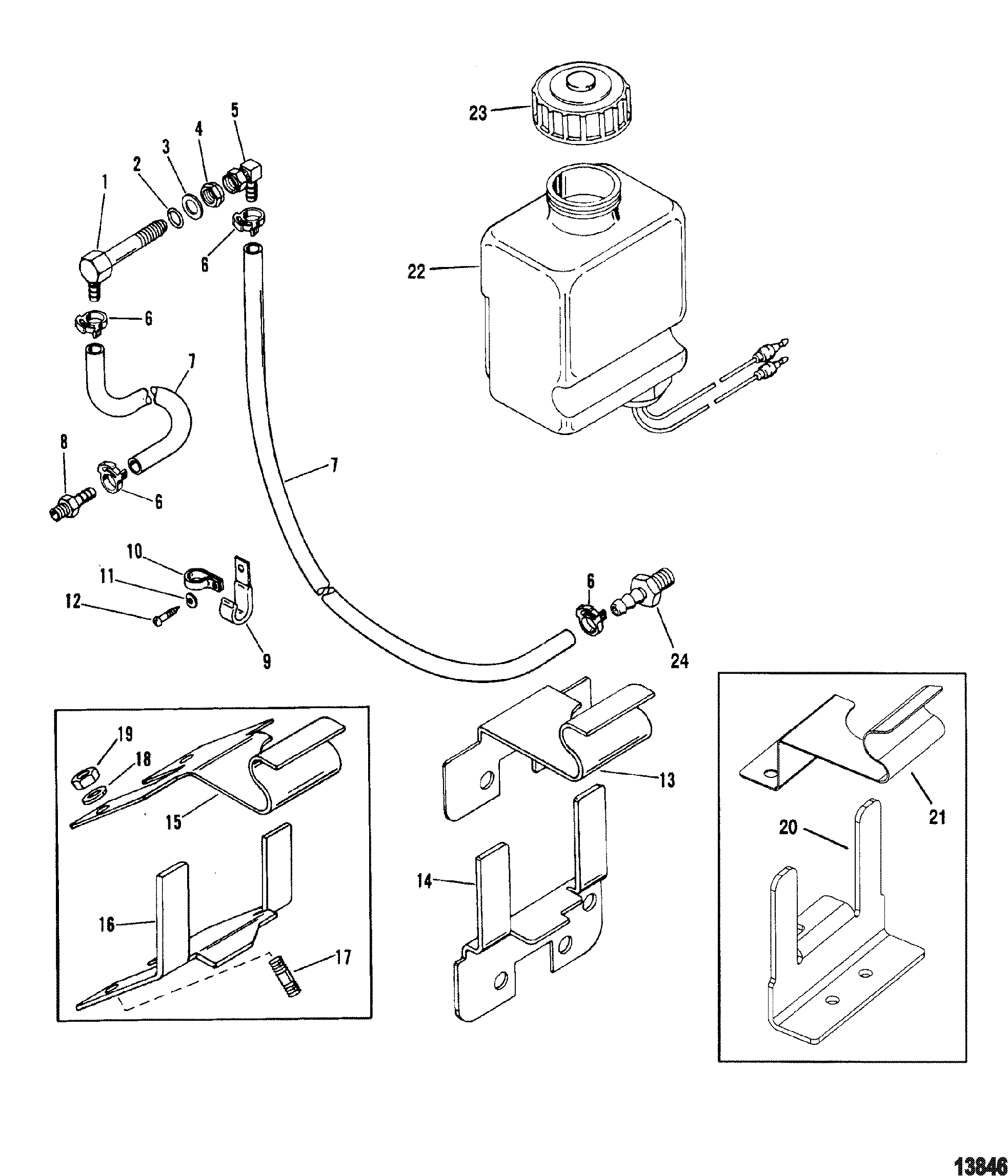 Alpha One Gen 2 Transom Assembly Diagram