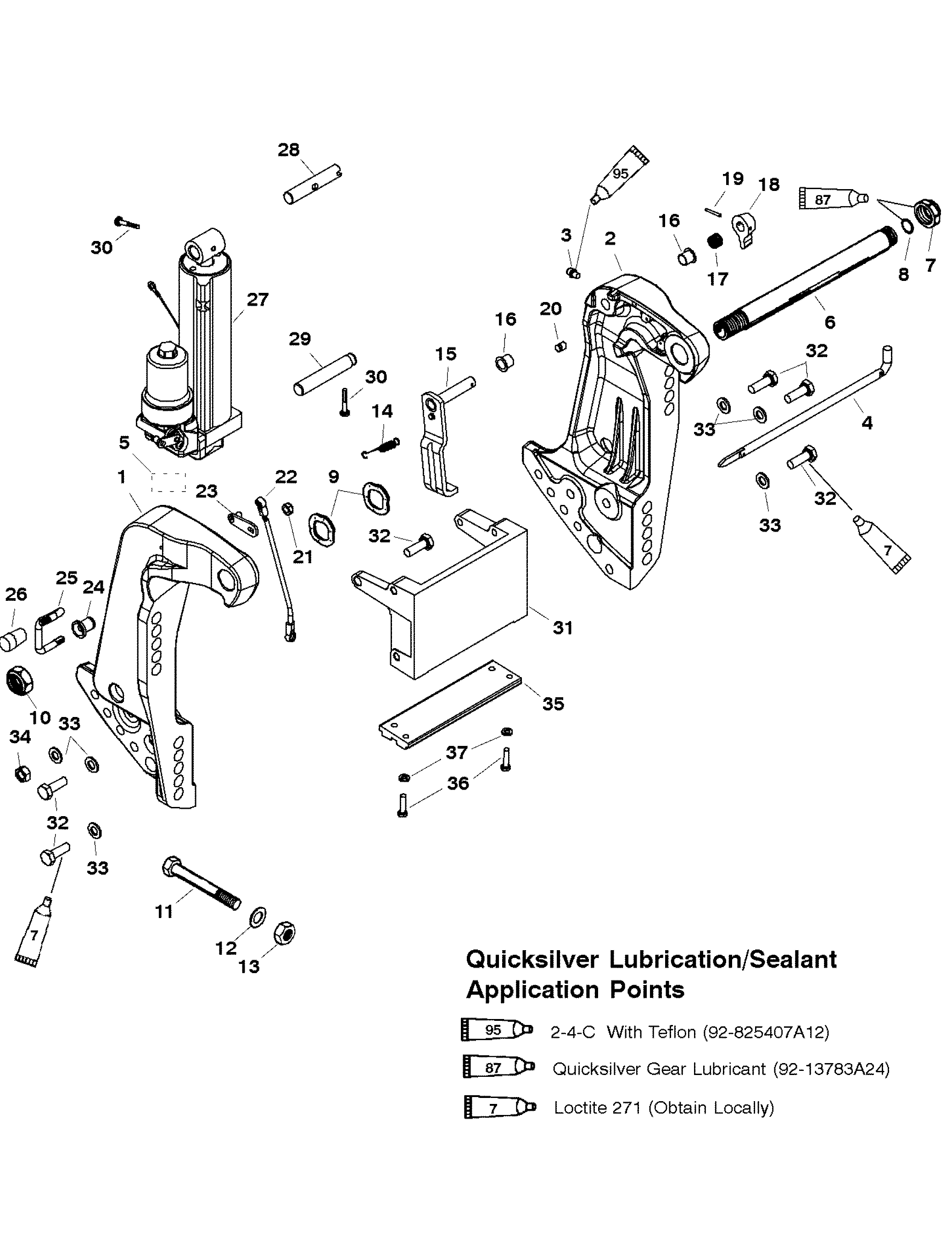 Double lever manual shift johnson outboard motor