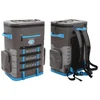 Yachter's Choice Soft Cooler Collection - Versatile Backpack, Shoulder Strap, and Tote Options, Grey/Blue