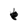 Quicksilver Nemesis 4-Blade Aluminum Pontoon Propeller, 13.8 x 10P/11P, Right-Hand Rotation