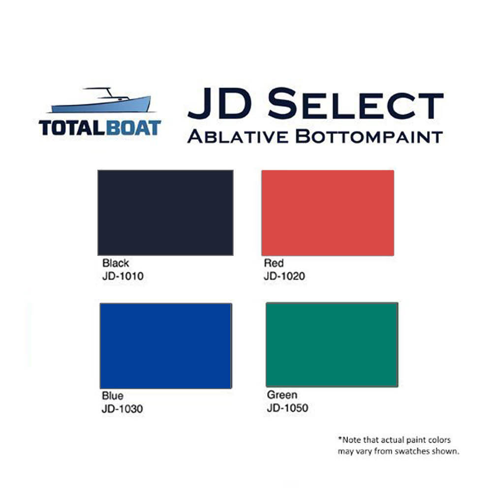 TotalBoat JD Select Bottom Paint Color Chart