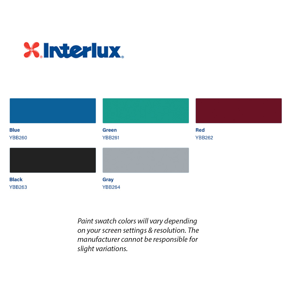 Interlux Pacifica Plus Antifouling Bottom Paint Color Chart