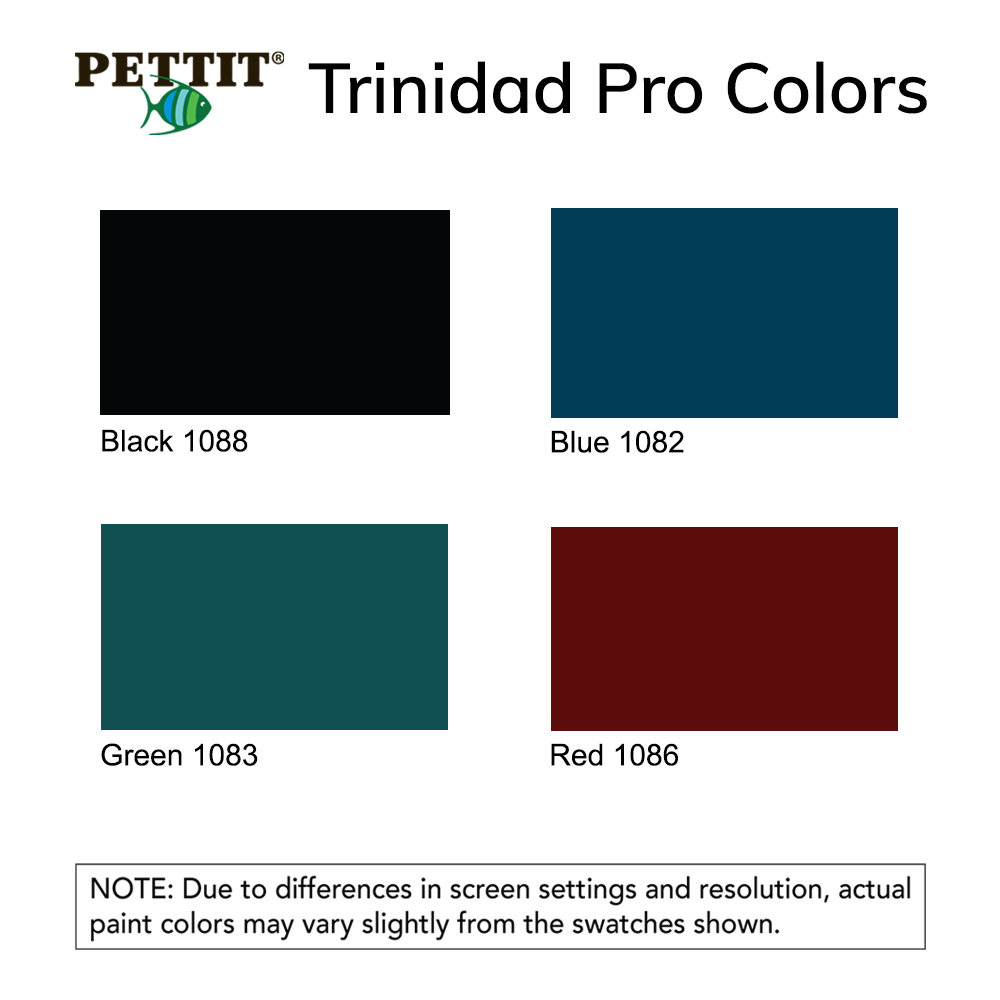 Pettit Trinidad Pro Antifouling Paint Color Chart