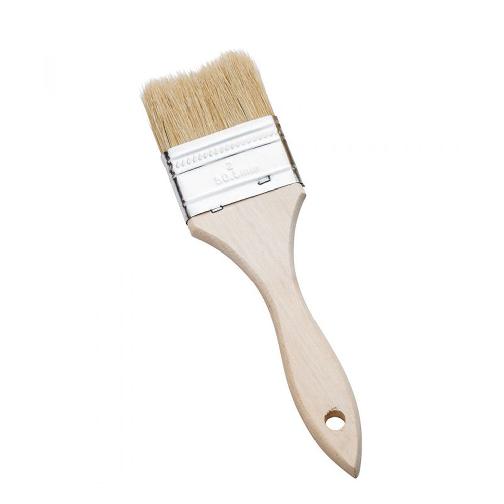 TH Merit Pro Item 00028  3 inch White Bristle Chip Brush  1 Box 12 brushes 