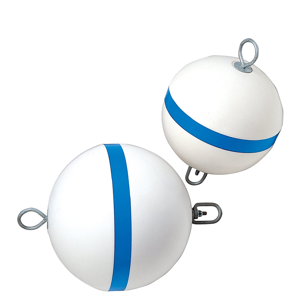 Details about   Taylor Made 22172 Traditional Sur-Moor 18" D White/Blue Mooring Buoy 