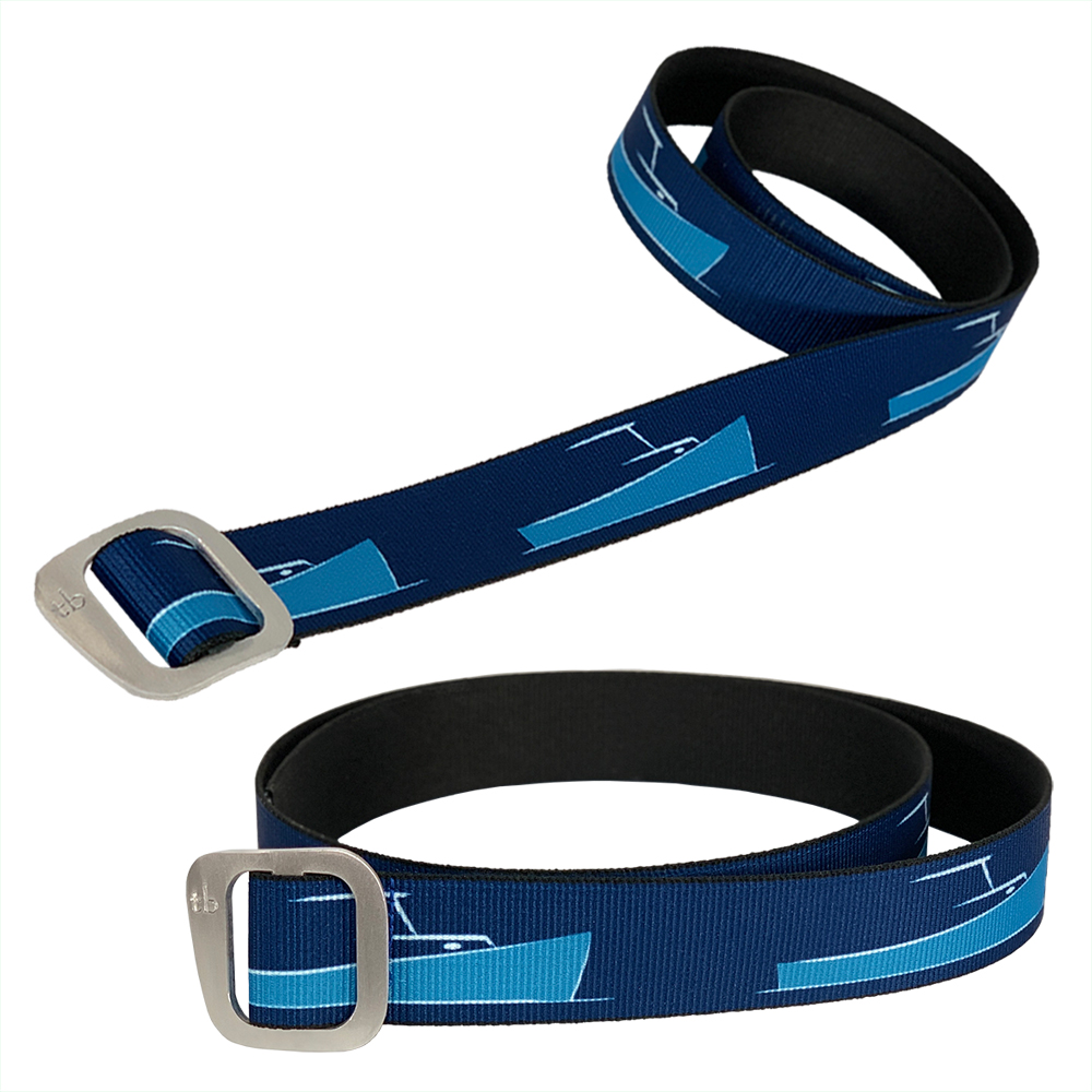 TotalBoat Web Belt with Aluminum Slide Buckle two angles