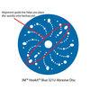 3M Hookit Blue 321U Abrasive Discs 6 Inch Alignment Guide Line