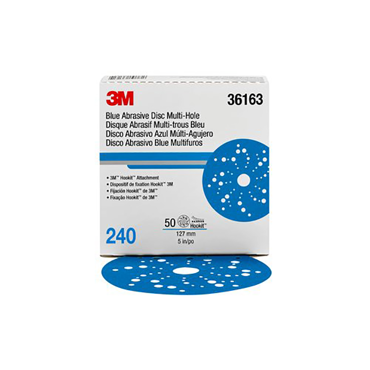 3M 600 Grit Blue 36213 DA Sanding Disc Sticky Back 6 inch 25 Per Roll 