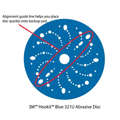 3M Hookit Blue 6 Inch Sanding Discs, 50 Pack