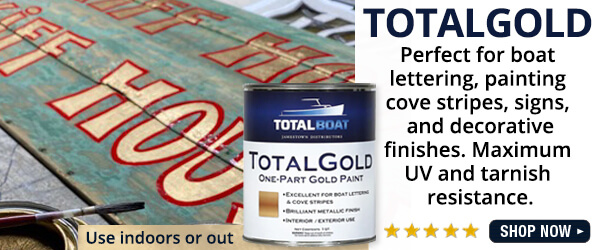 TotalBoat TotalGold Gold Metallic Paint (Quart)