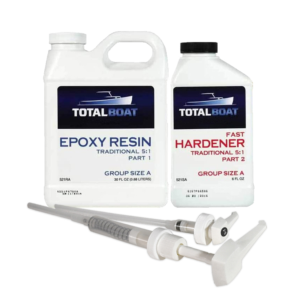 TotalBoat 5:1 Epoxy Resin Kits Fast Hardener Quart New