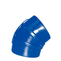 Preformed 90° Blue Silicone Elbows