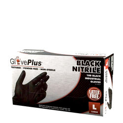 Ammex GlovePlus Industrial Grade 6 Mil Black Nitrile Gloves