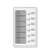 Waterproof Push-Button 12V 6 Position Circuit Breaker Panel White
