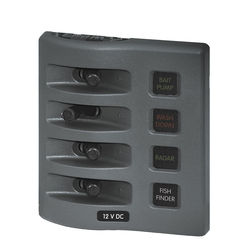 Blue Sea Systems WeatherDeck DC 4 Position Fuse Panel