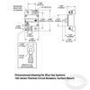 Blue Sea Systems Series 185 Thermal Circuit Breaker - Surface Mount