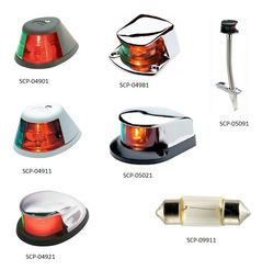 SEACHOICE Bi-Color Navigation Bow Light 2-Mile Black Plastic SCP 04901