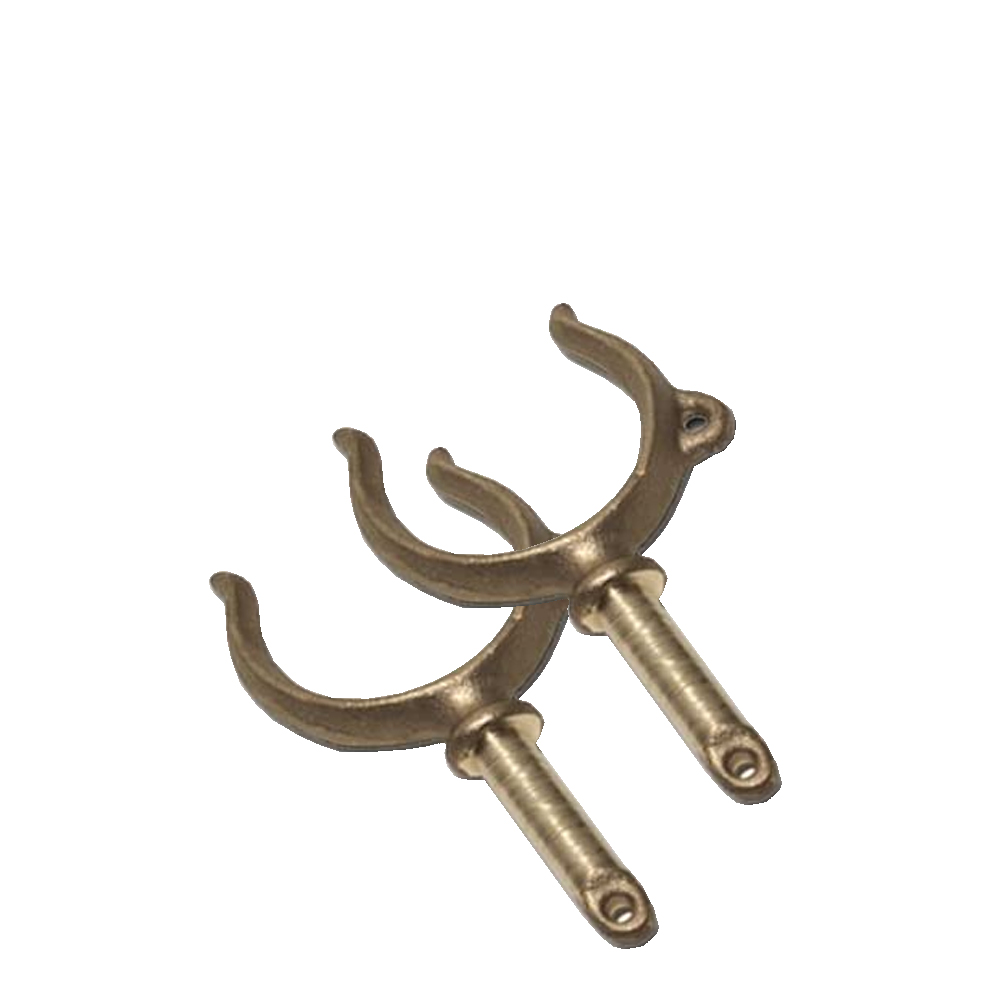 Buck Algonquin Bronze Ribbed Horn Oarlocks
