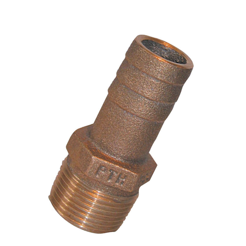 NOSE-1 in 1 in Groco Pipe to Hose Bronze Fi NPT-1 in 