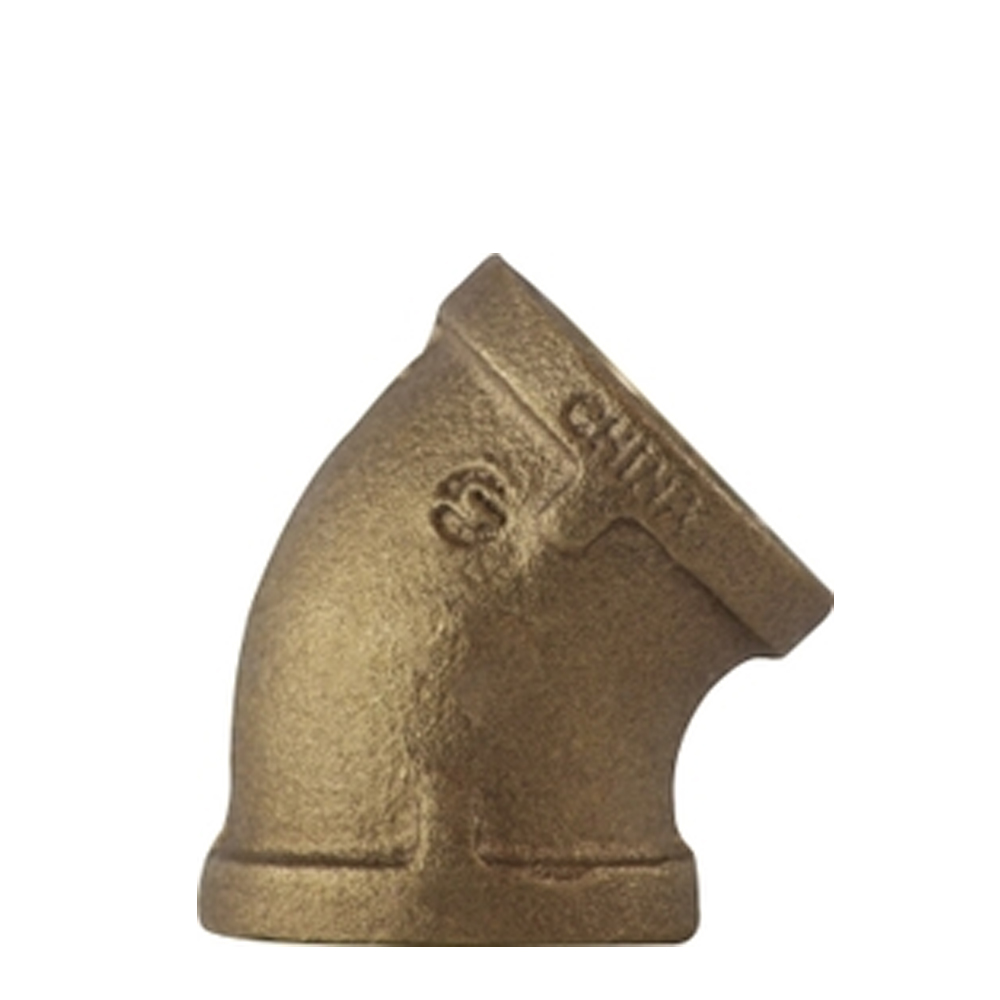 45 Degree Elbow Fittings - Bronze, NPT