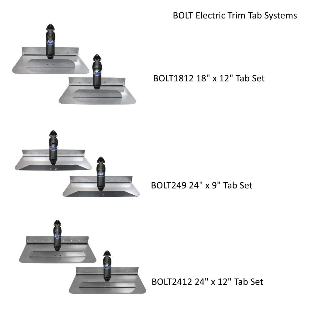 Bennett BOLT Electric Trim Tab Systems BOLT1812, BOLT249, BOLT2412