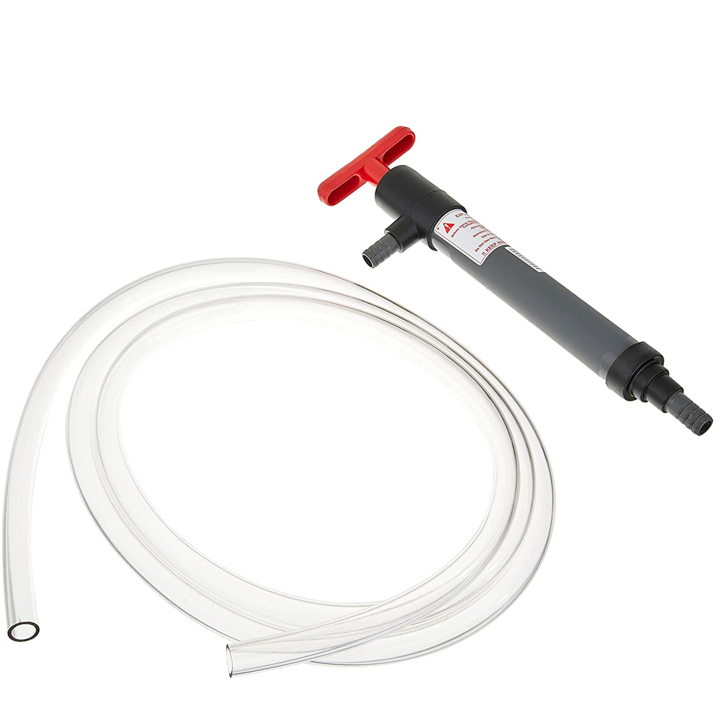 Beckson hand pump for siphoning and transferring fluids
